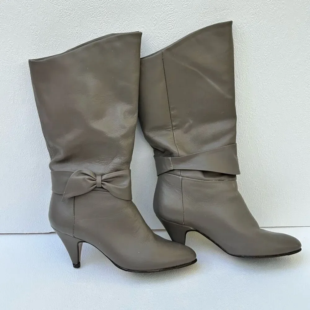 Leather boots